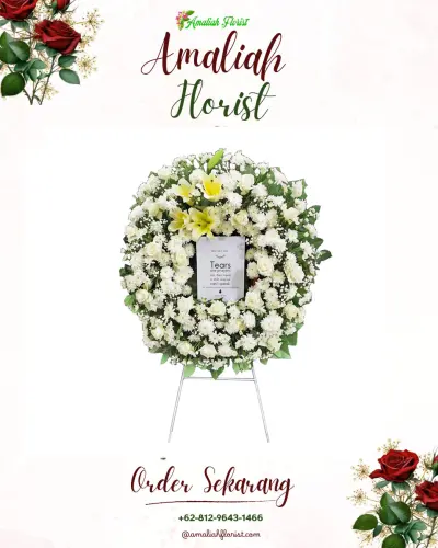 Krans Bunga Duka Cita di Dwi Kora